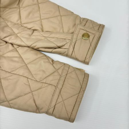 COACH コーチ コート Mサイズ 無地 中コーチ柄 ボタン金 ポケット斜め レディース ベージュ