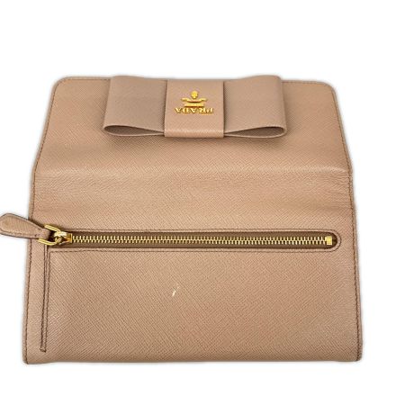 PRADA プラダ 長財布 ダメージ有り ベージュ