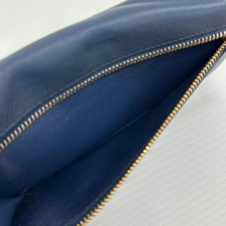 PRADA プラダ 長財布 使用感・角スレ有 箱付 ブルー