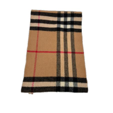BURBERRY LONDON バーバリーロンドン マフラー チェック カシミア ウール  ベージュ