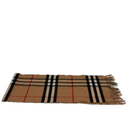 BURBERRY LONDON バーバリーロンドン マフラー チェック カシミア ウール  ベージュ
