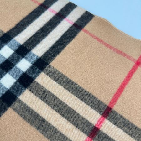 BURBERRY LONDON バーバリーロンドン マフラー チェック カシミア ウール  ベージュ