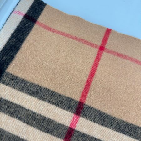 BURBERRY LONDON バーバリーロンドン マフラー チェック カシミア ウール  ベージュ