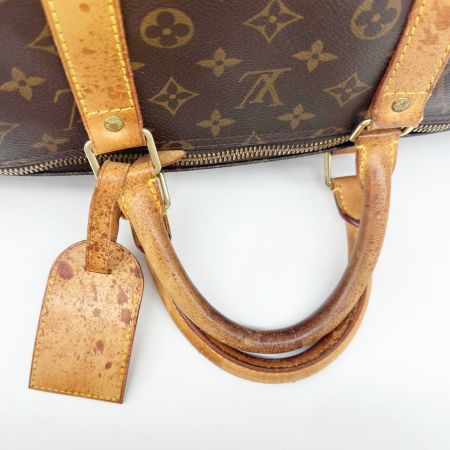 LOUIS VUITTON ルイヴィトン ボストンバッグ モノグラム キーポル・バンドリエール 50 ヌメ革変色有 中ヨゴレ有り M41416