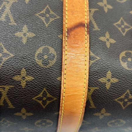 LOUIS VUITTON ルイヴィトン ボストンバッグ モノグラム キーポル・バンドリエール 50 ヌメ革変色有 中ヨゴレ有り M41416