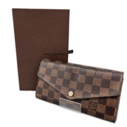 LOUIS VUITTON ルイヴィトン ダミエ ポルトフォイユ・サラ 長財布 N63209 Cランク