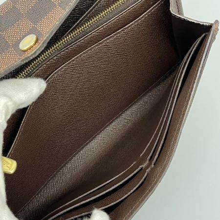 LOUIS VUITTON ルイヴィトン ダミエ ポルトフォイユ・サラ 長財布 N63209