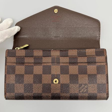LOUIS VUITTON ルイヴィトン ダミエ ポルトフォイユ・サラ 長財布 N63209