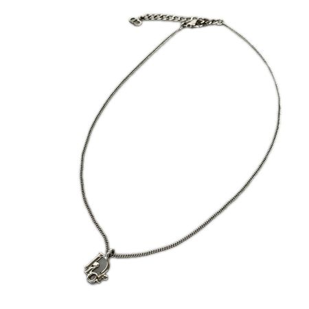 Christian Dior クリスチャンディオール ロゴネックレス 箱付