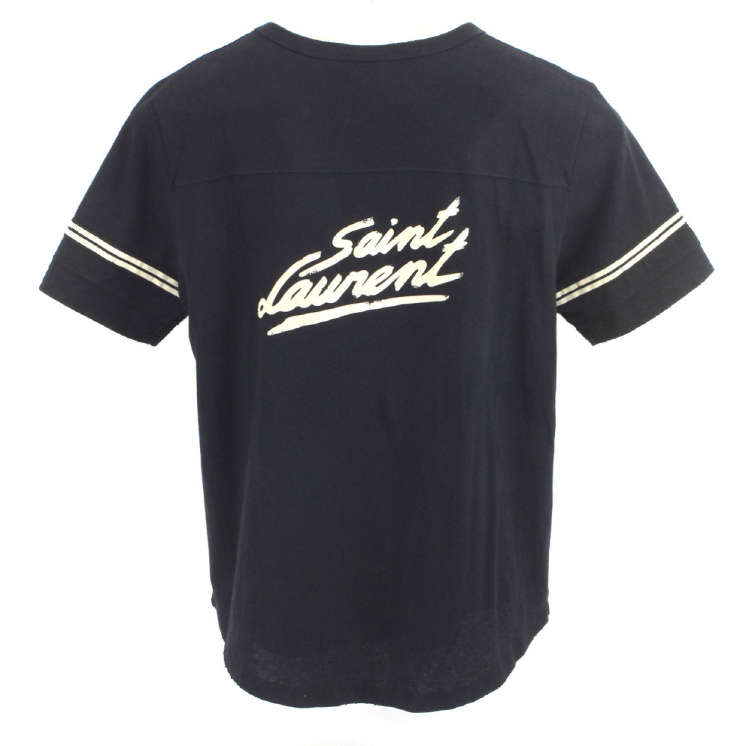 中古】 SAINT LAURENT Tシャツ Mサイズ(日本Lサイズ相当) ダメージ加工 