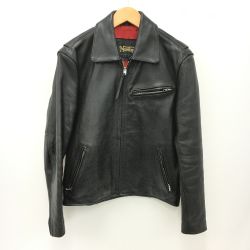 ☆☆ NORTON ノートン レザージャケット 牛革 サイズ不明 メンズ ブラック Bランク