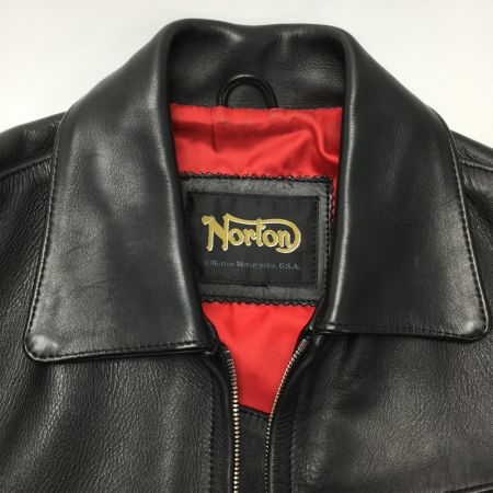  NORTON ノートン レザージャケット 牛革 サイズ不明 メンズ ブラック