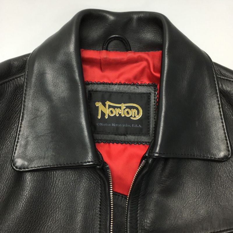 中古】 NORTON ノートン レザージャケット 牛革 サイズ不明 メンズ