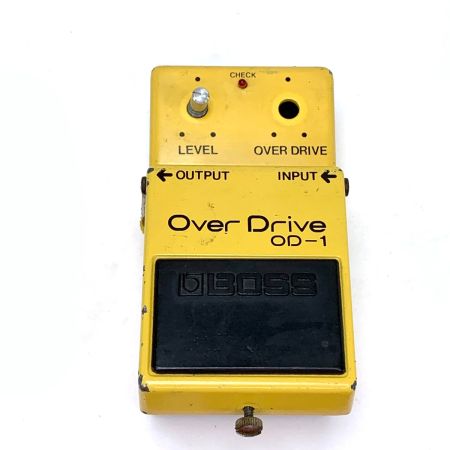  BOSS ボス エフェクター BOSS OD-1 黒ラベル 日本製 シリアル#8700 [ジャンク品] OD-1