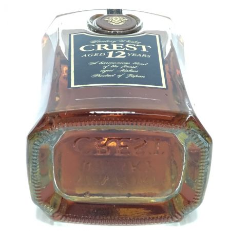 【北海道内限定発送】 CREST サントリークレスト 蒸留酒類 ウィスキー 700ml 12年 43度