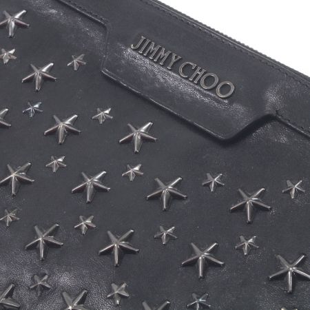 中古】 JIMMY CHOO ジミーチュウ スタースタッズ クラッチバッグ