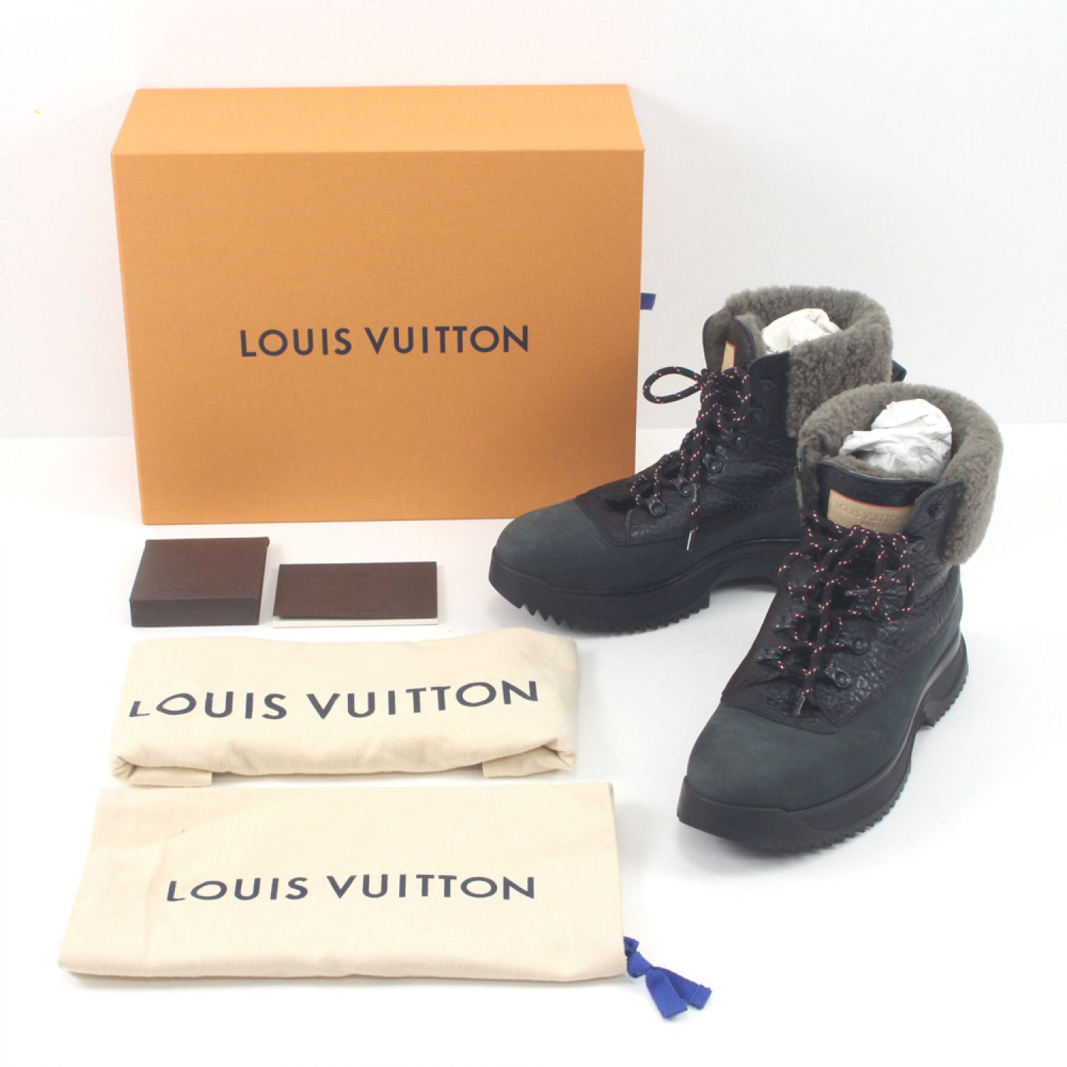 LOUISVUITTON ルイヴィトン ブーツ　レザーブーツ 　靴　サイズ7カラーブラウン系