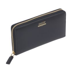  GUCCI グッチ ラウンドジップ長財布 547591 ブラック Aランク