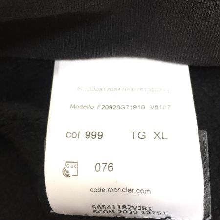  MONCLER モンクレール GENIUS ジーリアス1952 UNDEFEATED アンディフィーテッド MAGLIAGIROCOLLO サイズXL ブラック