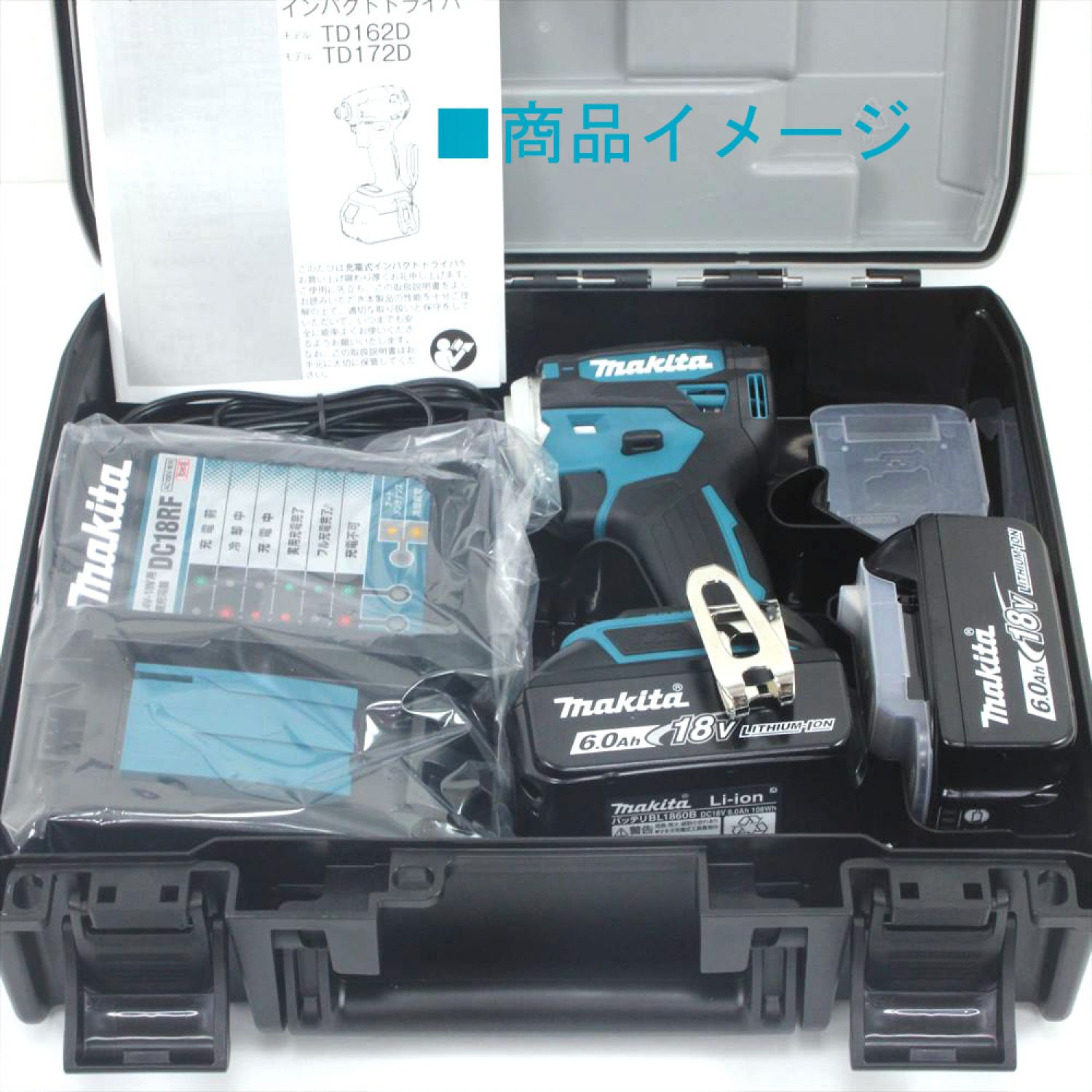 中古】$$ MAKITA マキタ 充電式インパクトドライバ TD172DRGX ブルー 18V 6.0Ah 未開封・ TD172DRGX Sランク｜総合リサイクルショップ  なんでもリサイクルビッグバン オンラインショップ