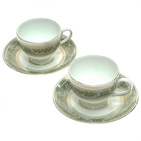  Wedgwood ウェッジウッド 洋食器 カップ&ソーサー コロンビアセージグリーン 2Pセット