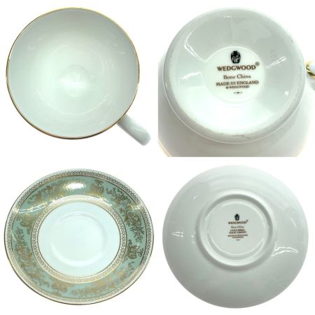  Wedgwood ウェッジウッド 洋食器 カップ&ソーサー コロンビアセージグリーン 2Pセット