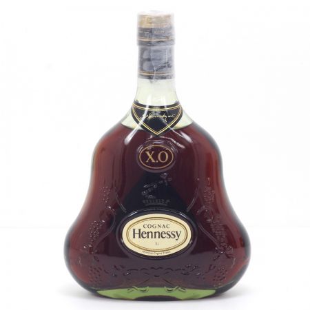  Hennessy ヘネシー X.O グリーンボトル 金キャップ 40度 700ml コニャック 箱付き 未開栓