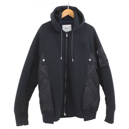 【中古】 sacai MA-1 Zip Up Hoodie スポンジ スウェット ジップ