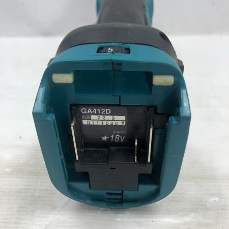  MAKITA マキタ 電動工具 ディスクグラインダー 程度C 付属品完備 コードレス式 GA412DRGX