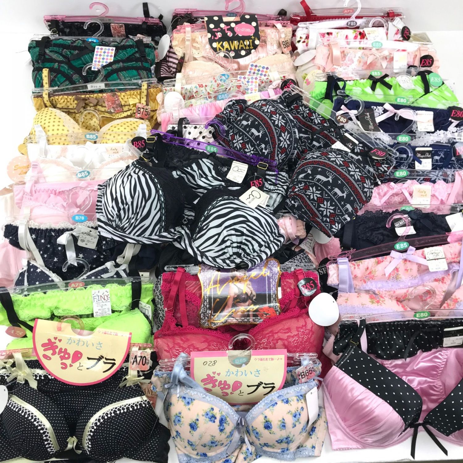 中古】 【未使用品】レディース 女性 下着セット 上下30セット まとめ