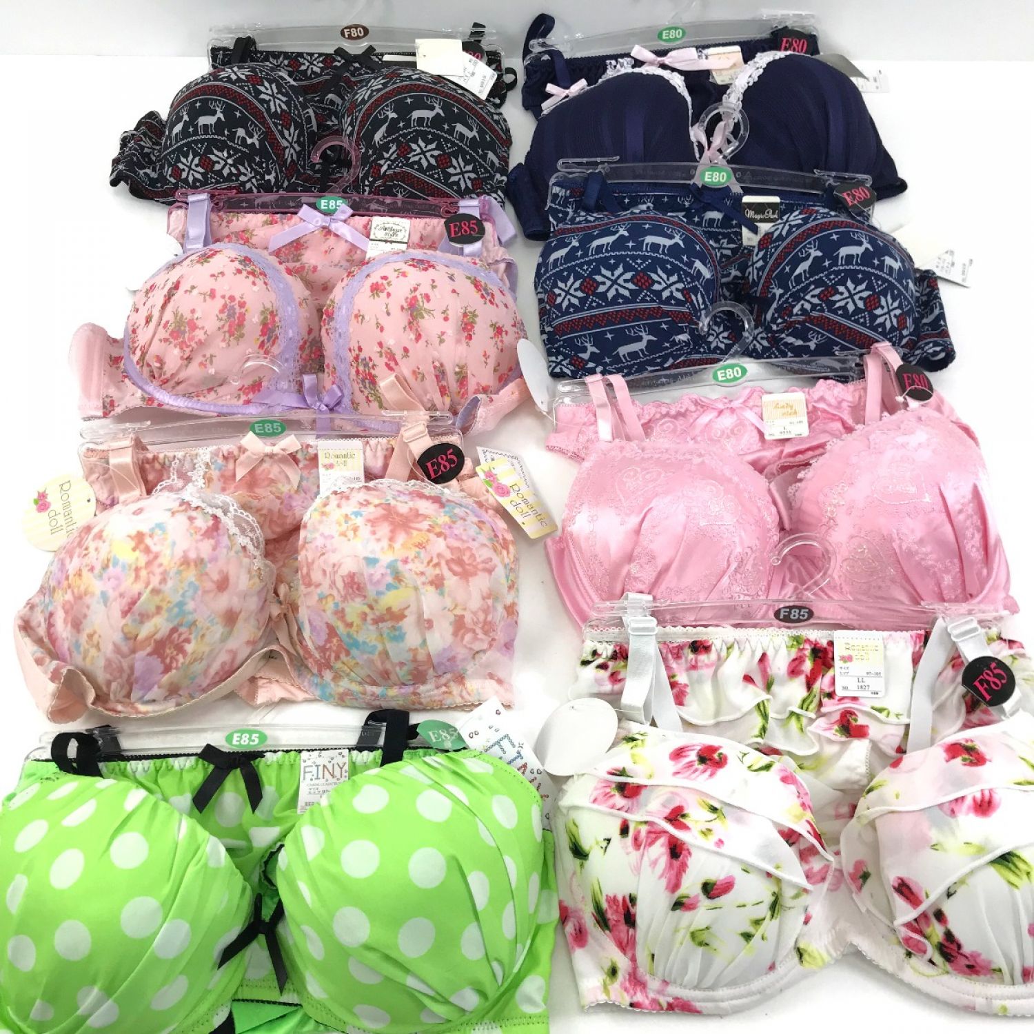 中古】 【未使用品】レディース 女性 下着セット 上下30セット まとめ