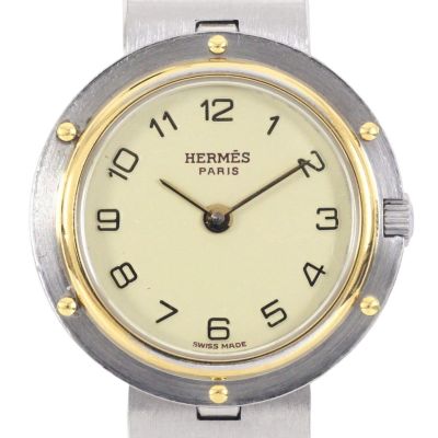 中古】 HERMES エルメス クリッパー クォーツ 腕時計 コマ付｜総合