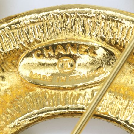  CHANEL シャネル ブローチ ココマーク マトラッセ ゴールド ヴィンテージ