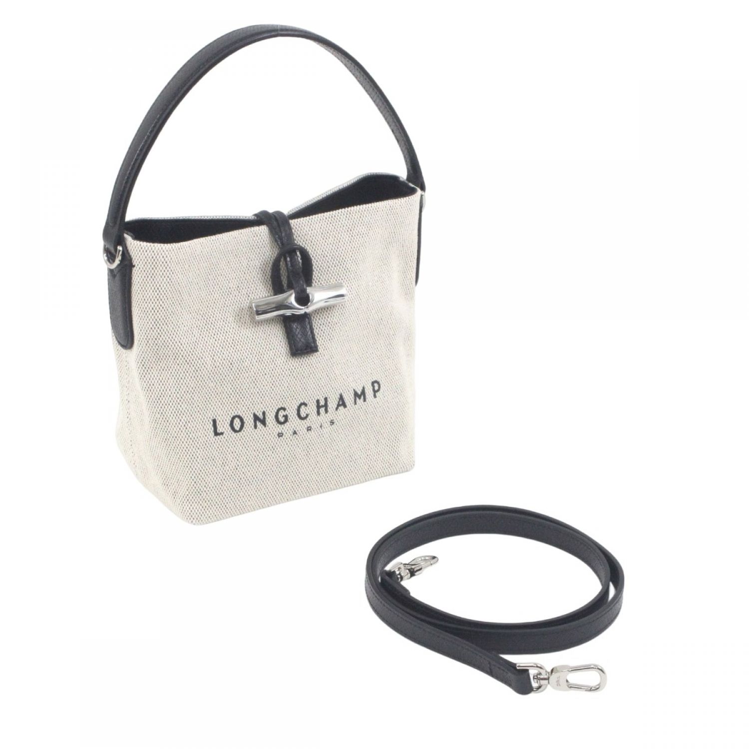 中古】 Longchamp ロンシャン ハンドバッグ ストラップ付 10159HSG 037