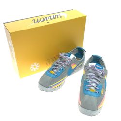 $$ NIKE ナイキ メンズ スニーカー SIZE 27cm CORTEZ DR1413 UNION 箱付 DR1413 スカイブルーグレー Bランク