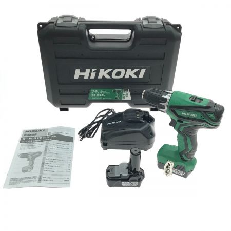  HiKOKI ハイコーキ コードレスドライバドリル DS10DAL グリーン×ブラック