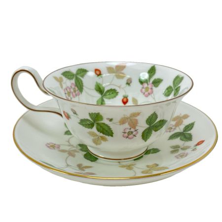  Wedgwood ウェッジウッド カップ＆ソーサー WILD STRAWBERRY ワイルドストロベリー 2Pセット