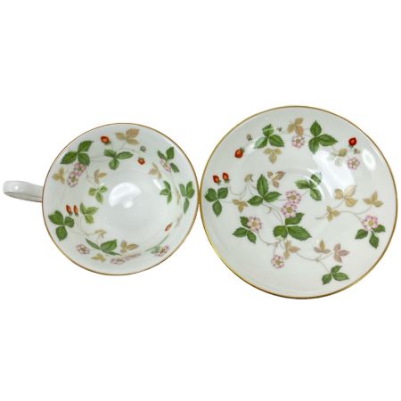  Wedgwood ウェッジウッド カップ＆ソーサー WILD STRAWBERRY ワイルドストロベリー 2Pセット