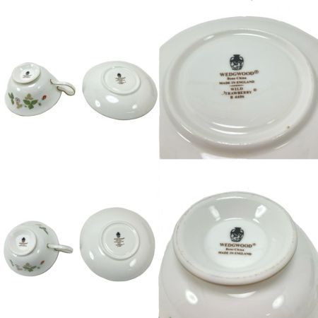  Wedgwood ウェッジウッド カップ＆ソーサー WILD STRAWBERRY ワイルドストロベリー 2Pセット