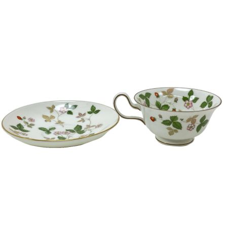  Wedgwood ウェッジウッド カップ＆ソーサー WILD STRAWBERRY ワイルドストロベリー 2Pセット