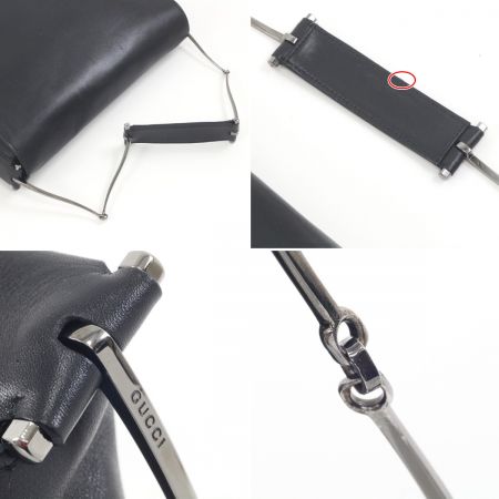  GUCCI グッチ ワンショルダーバッグ ポーチ付 001.3180.2026 ブラック