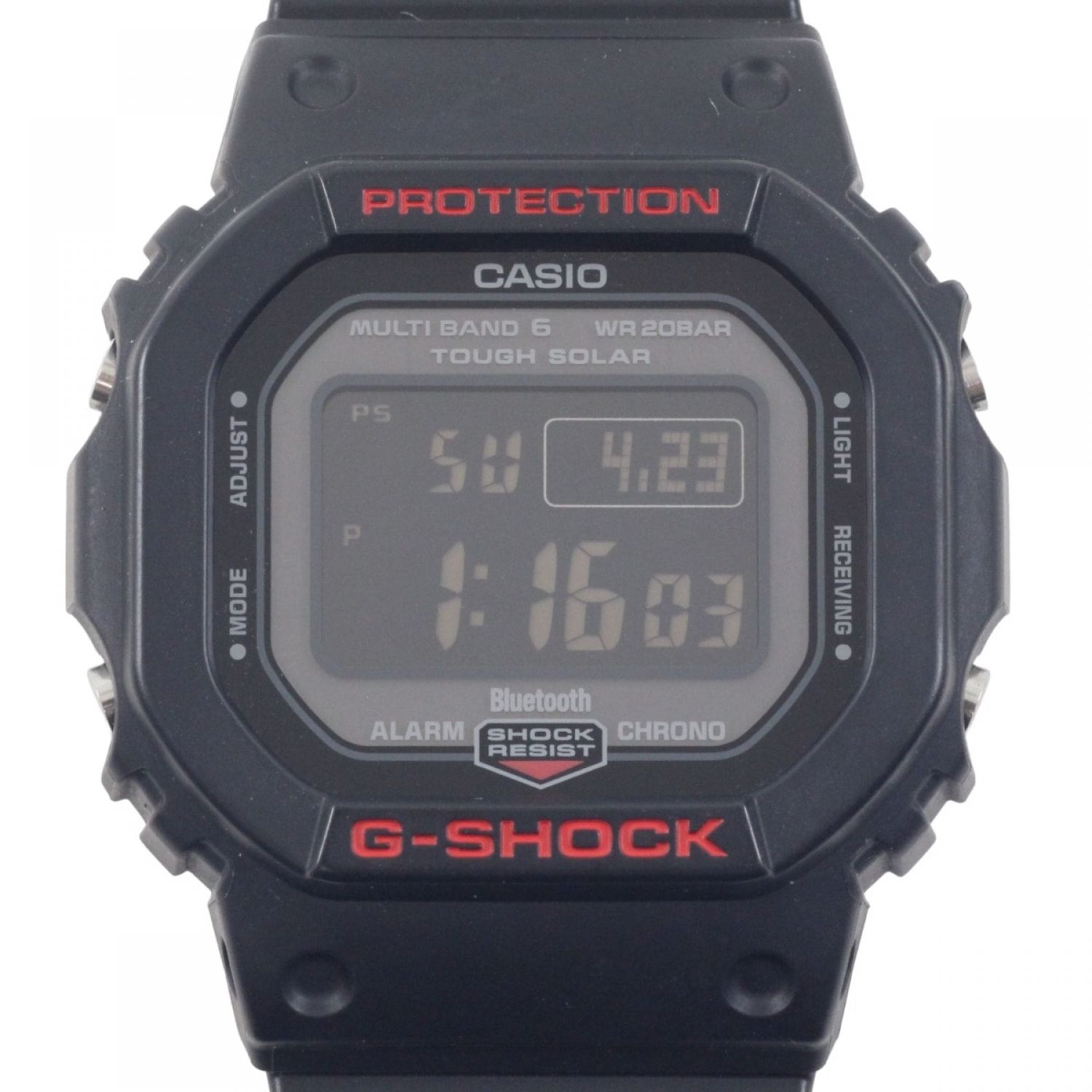 中古】 CASIO カシオ G-SHOCK Bluetooth ソーラー電波時計 GW-B5600HR