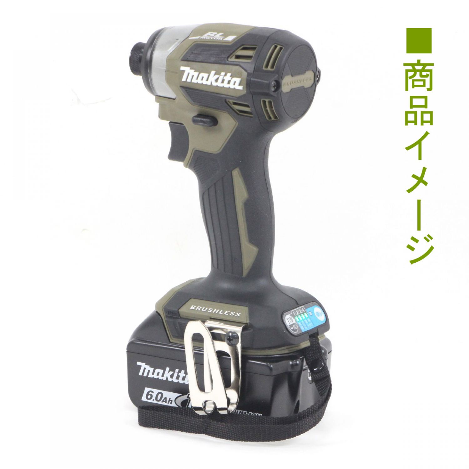 中古】 Makita マキタ 充電式インパクトドライバ TD173DRGXO オリーブ