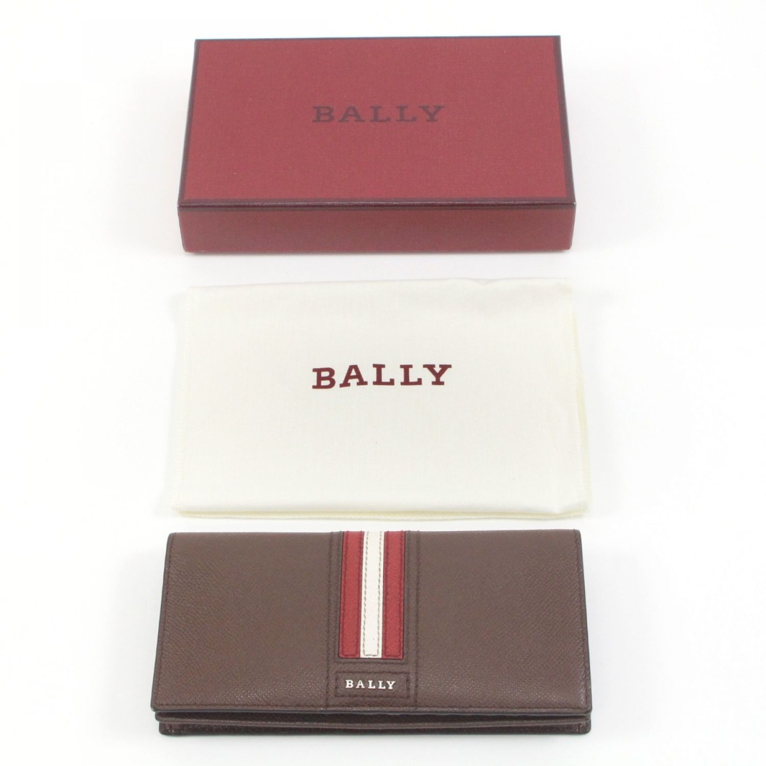 可愛すぎるフェミニンデザイン♪ BALLY 2つ折り財布 ブラウン | ochge.org