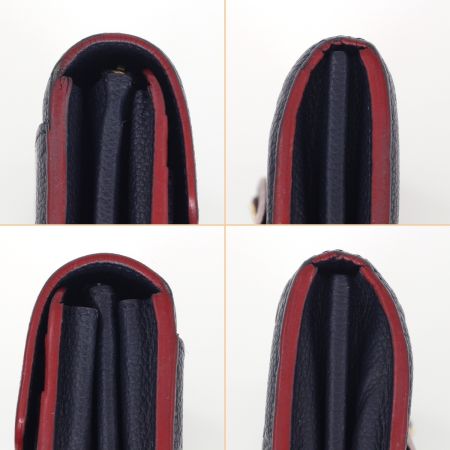  LOUIS VUITTON ルイヴィトン モノグラムアンプラント ポルトフォイユサラ マリーヌルージュ 長財布 M62125 ネイビー