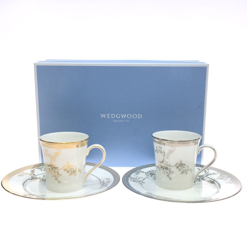 中古】 Wedgwood ウェッジウッド カップ&ソーサー 2Pセット｜総合