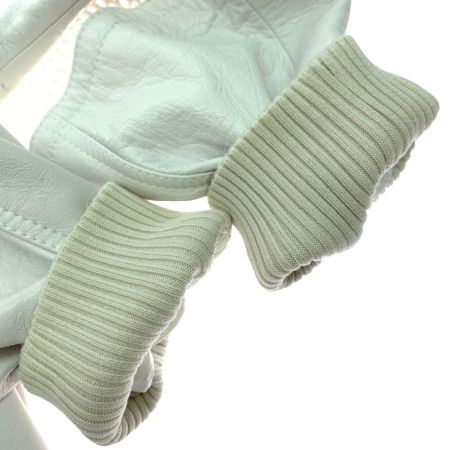  CELINE セリーヌ メンズ  ブルゾン SIZE 46 羊革 メッシュインサート付きシースルーレザージャケット 2EB30577H ホワイト