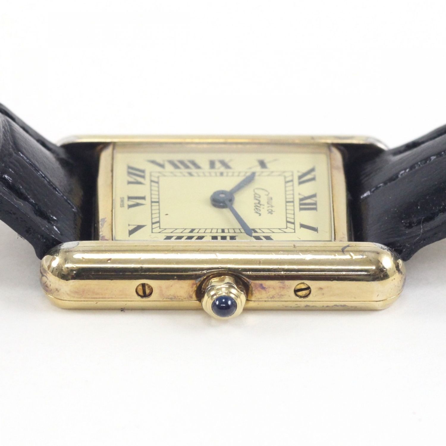 中古】 Cartier カルティエ タンク レディースクォーツ VERMEIL