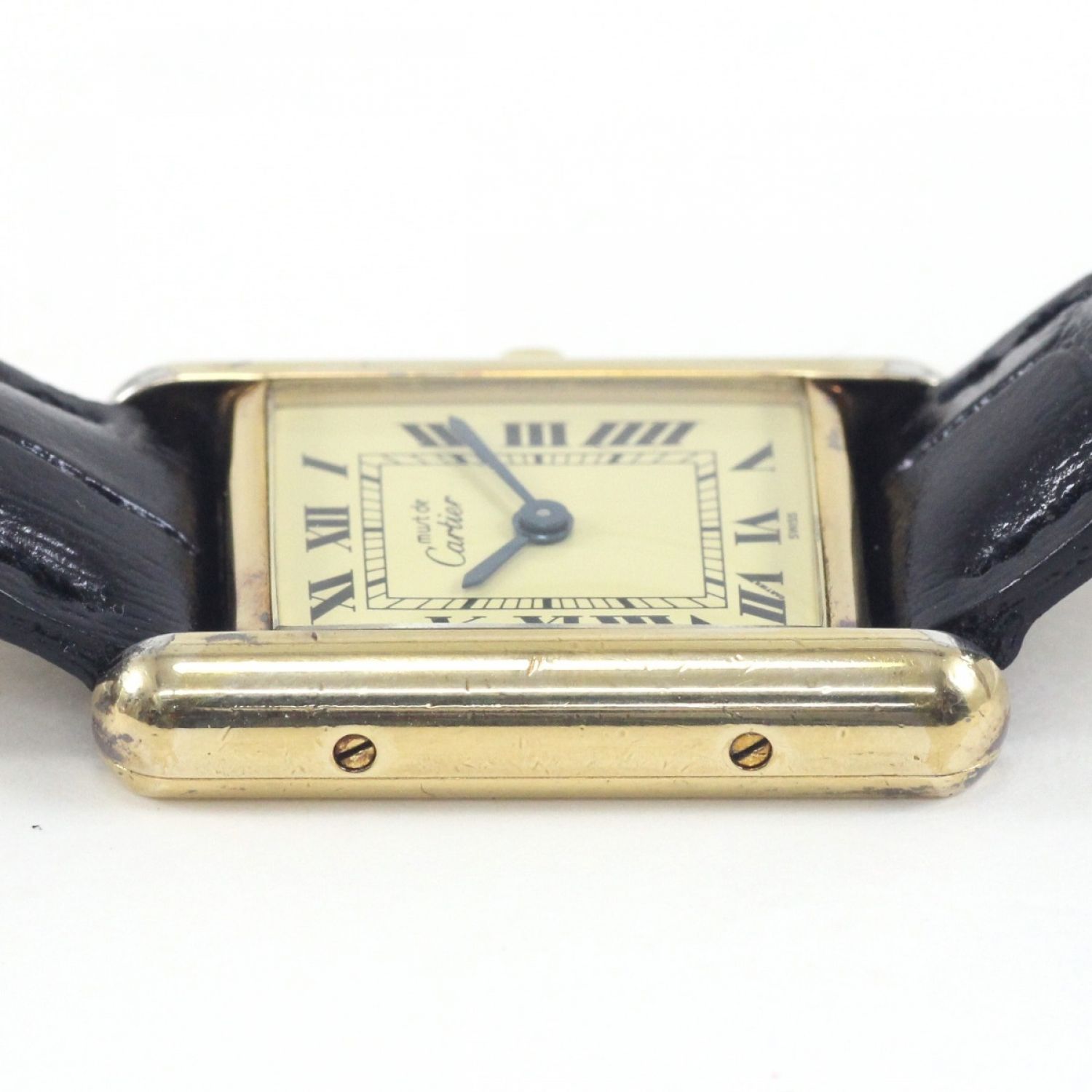 中古】 Cartier カルティエ タンク レディースクォーツ VERMEIL