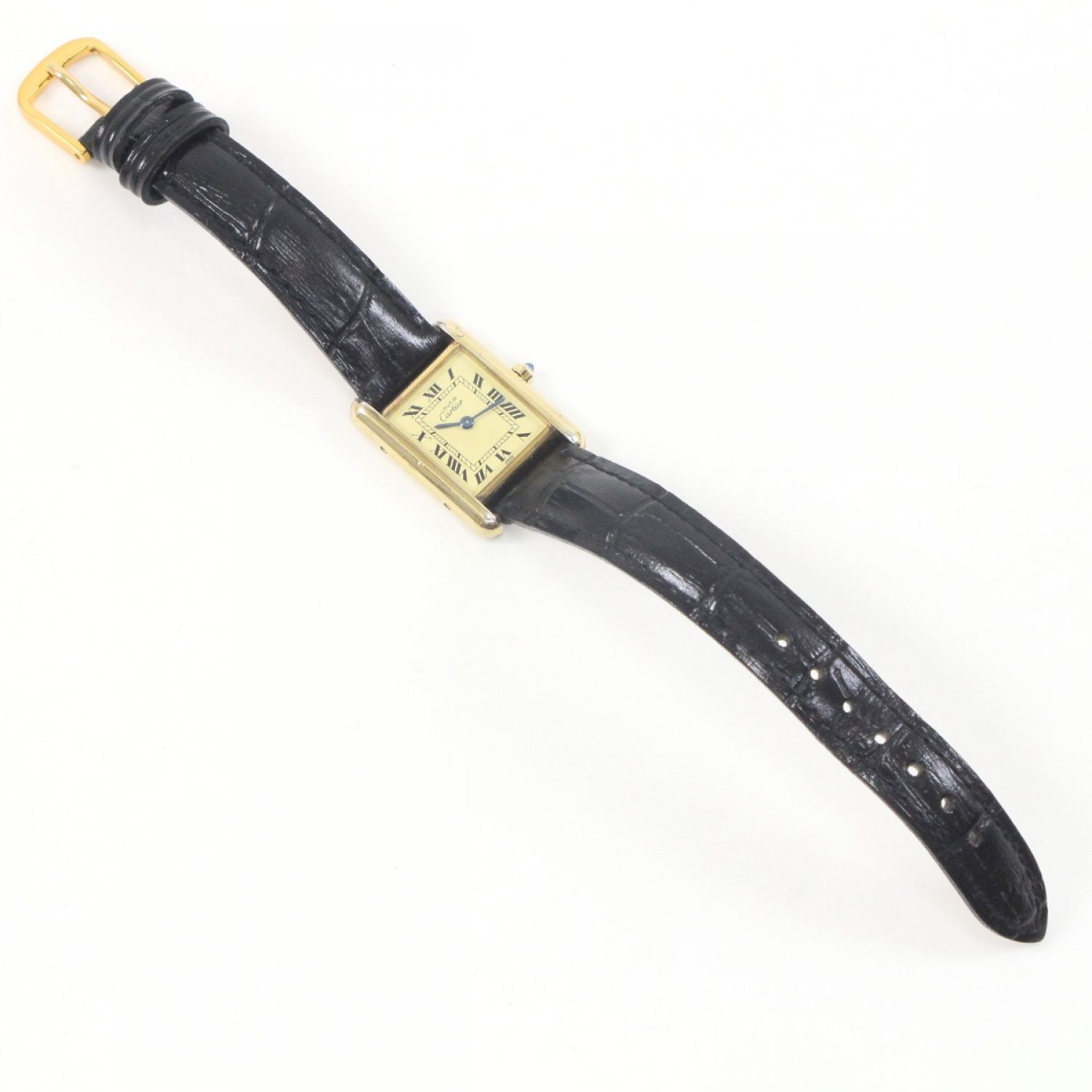 中古】 Cartier カルティエ タンク レディースクォーツ VERMEIL